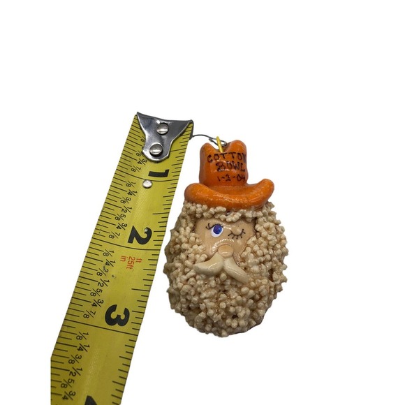 OSU Cotton Bowl Christmas Ornament Santa Claus Handmade Homemade Oklahoma State - Picture 6 of 6